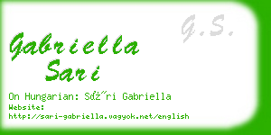 gabriella sari business card